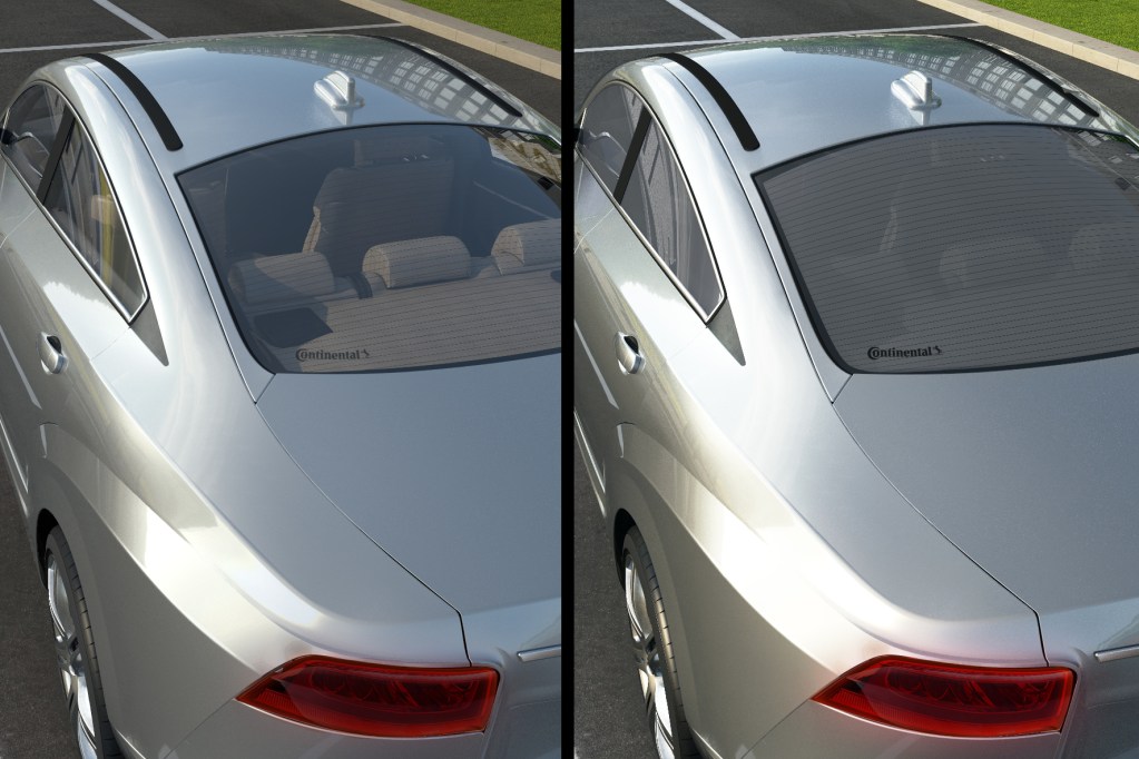 Auto mit dunklen Scheiben