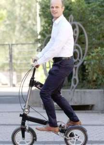 ein Faltrad im Einsatz