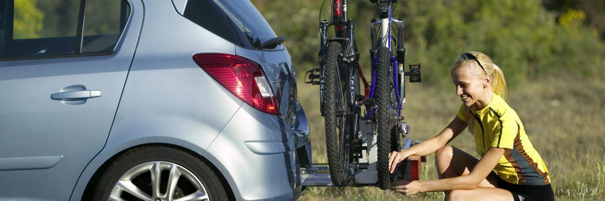 Fahrradtransport mit dem Auto.