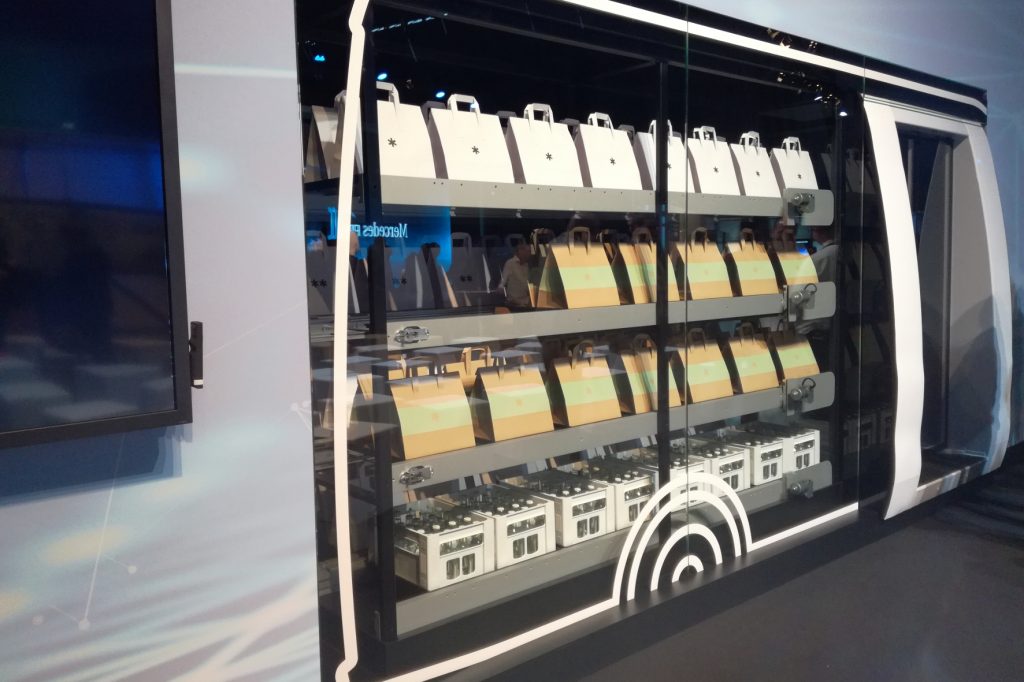 Für die Lebensmittel-Lieferung bietet der Sprinter verschiedene Klimazonen. 