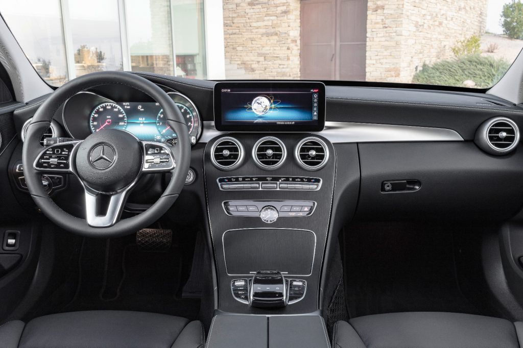Ein Mercedes Cockpit auf dem GenferSalon