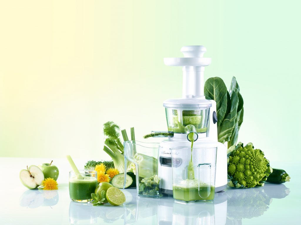 Die maximale Menge Saft und Vitamine mit der minimalen Menge Obst.