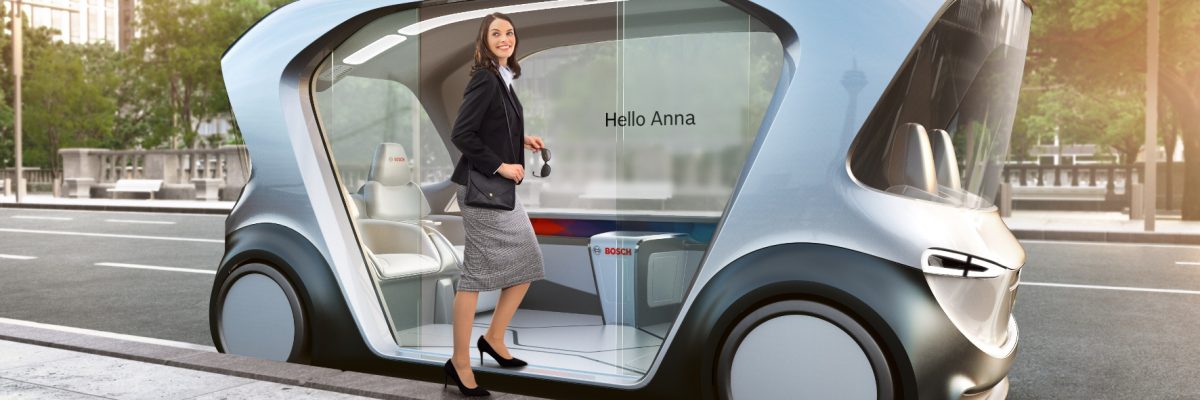 Das Konzeptfahrzeug war in Las Vegas zu sehen und soll zeigen, wohin die Reise gehen soll. © Bosch / TRD mobil