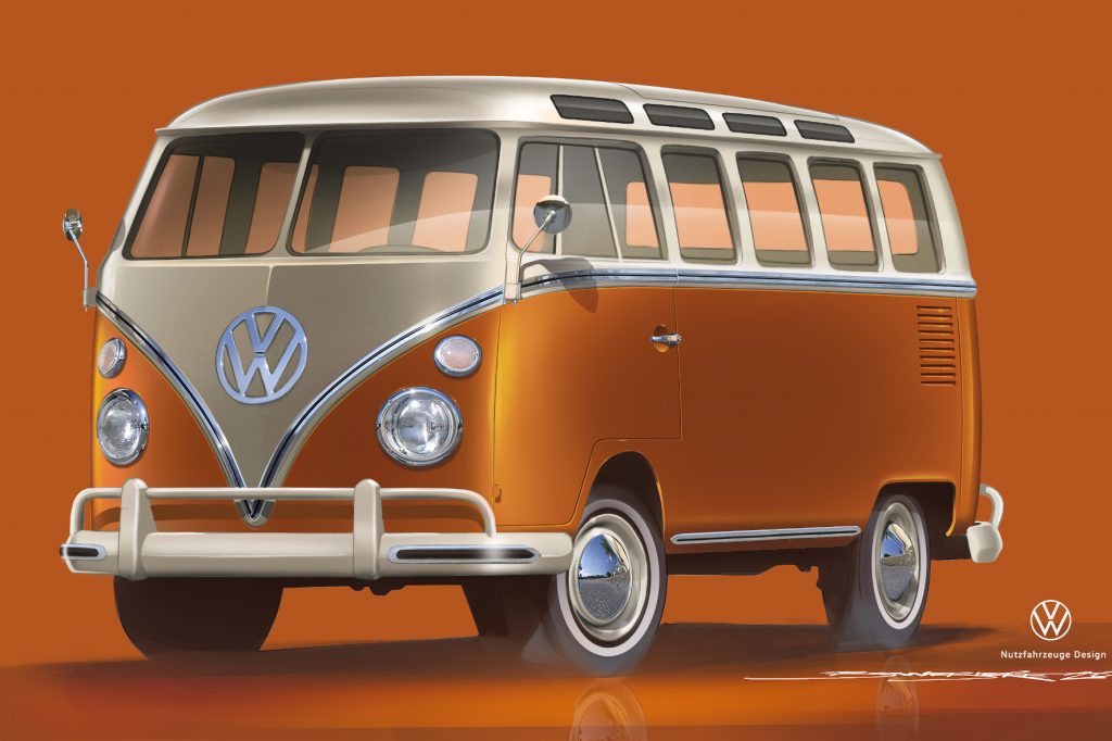 Ein historisches Fahrzeug mit modernster Antriebstechnik - das ist der Traum vieler Oldie-Fans. VW Nutzfahrzeuge (VWN) hat auf der Techno-Classica in Essen (25. bis 29. März 2020) ein solches Schmuckstück dabei: den e-Bulli auf Basis des T1 "Samba-Bus" aus dem Jahr 1966. Nach der Vorstellung der Spezialisten aus Hannover soll der blitzblank restaurierte Crossover aus historischer Basis und elektrischer Antriebstechnik "ein Fenster in die Zukunft der Klassiker aufstoßen". Seine Antriebs- und Batterietechnik besteht aus Serienbauteilen der neuesten VW-Elektrofahrzeuge. Ein modernes und sichereres Fahrwerk kam beim Showcar auch noch dazu. Auch das Interieur wurde entsprechend der historischen Wurzeln verändert, so enthält nun der neue Tacho Leuchtdioden für die Wählstufen der Automatik. Bedient wird der e-Bulli unter anderem über ein in die Dachkonsole integriertes Tablet. VWN sieht das Schaustück als "Brücke zwischen dem historischen T2 Elektro-Transporter von 1972 bis 1979 und dem künftigen ID. BUZZ", der 2022 starten soll. Foto:  © VWN/ TRD mobil / Quelle: Motor-Informations-Dienst (mid)
