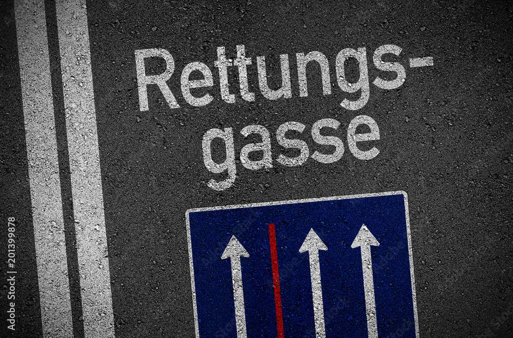 Rettungsgasse bilden