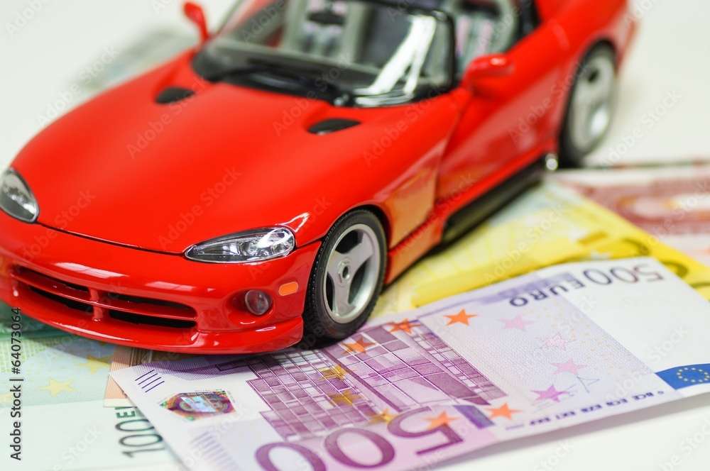 Reichtum, schnelles Auto