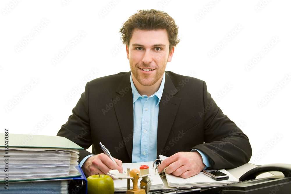 Mann am Arbeitsplatz